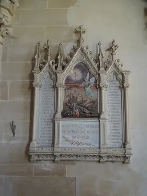Plaque commémorative 14-18 de l'Église Saint-Pierre de Gacé