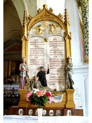 Plaque commémorative église de Coulonges-les-Sablons