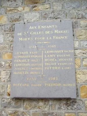Monument aux morts de Saint-Gilles-des-Marais