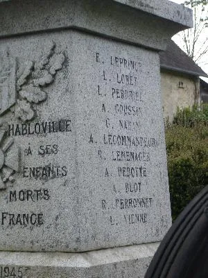 Monument aux morts d'Habloville