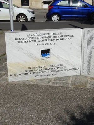 Monument 80th D.I. U.S à Argentan