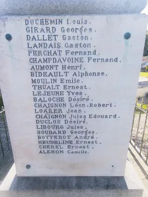 Monument aux Morts de Bourg-Saint-Léonard