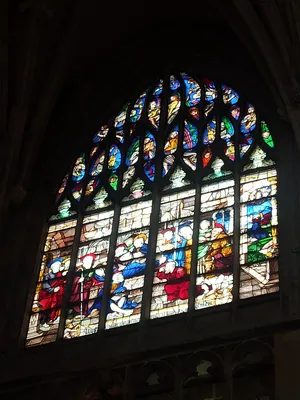 Vitrail Baie 102 - La Mort de la Vierge dans la Basilique Notre-Dame d'Alençon