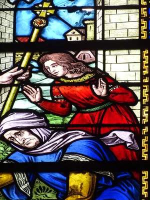 Vitrail Baie H : Saint-Martin dans l'Église Notre-Dame-de-l'Assomption à La Ferté-Macé