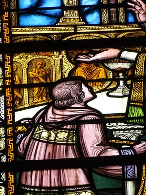 Vitrail Baie I : Saint-Martin dans l'Église Notre-Dame-de-l'Assomption à La Ferté-Macé