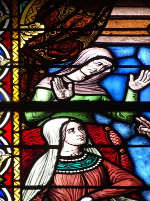 Vitrail Baie J : Saint-Ortaire dans l'Église Notre-Dame-de-l'Assomption à La Ferté-Macé