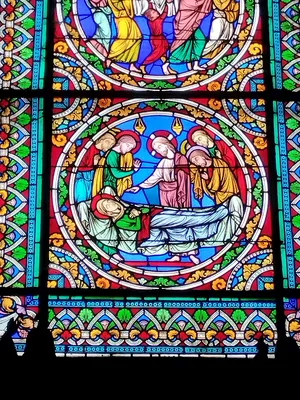 Vitrail Baie 2 dans l'Église Notre-Dame-de-l'Assomption à La Ferté-Macé