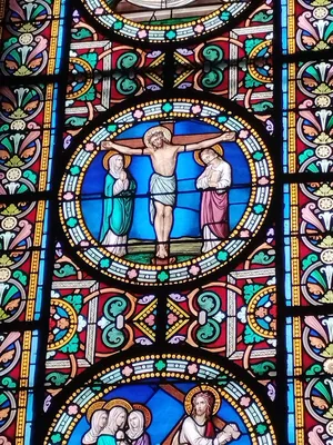 Vitrail Baie 0 dans l'Église Notre-Dame-de-l'Assomption à La Ferté-Macé