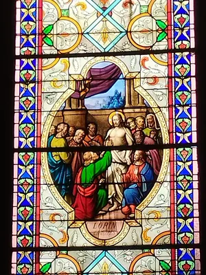 Vitrail Baie V dans l'Église Notre-Dame-de-l'Assomption à La Ferté-Macé