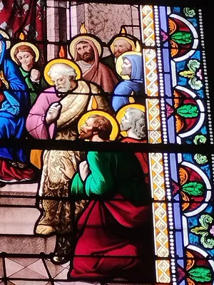 Vitrail Baie W dans l'Église Notre-Dame-de-l'Assomption à La Ferté-Macé