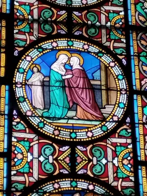 Vitrail Baie 1 dans l'Église Notre-Dame-de-l'Assomption à La Ferté-Macé