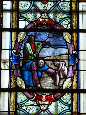 Vitrail Baie 2 dans l'Église Saint-Pierre de Dompierre