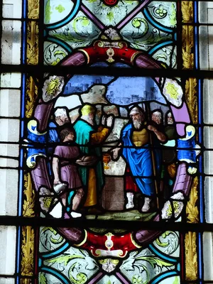 Vitrail Baie 4 dans l'Église Saint-Pierre de Dompierre