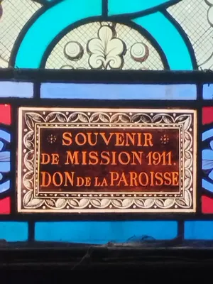 Vitrail Baie 1 dans l'Église Église Saint-Pierre Saint-Paul de Rouellé