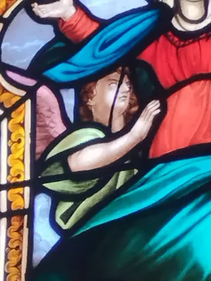 Vitrail Baie 2 dans l'Église Église Saint-Pierre Saint-Paul de Rouellé