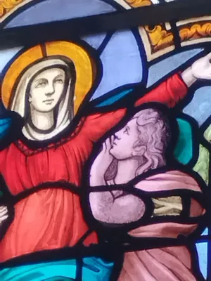 Vitrail Baie 2 dans l'Église Église Saint-Pierre Saint-Paul de Rouellé
