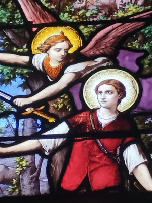 Vitrail Baie 4 dans l'Église Église Saint-Pierre Saint-Paul de Rouellé