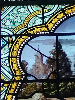 Vitrail Baie 5 dans l'Église Église Saint-Pierre Saint-Paul de Rouellé
