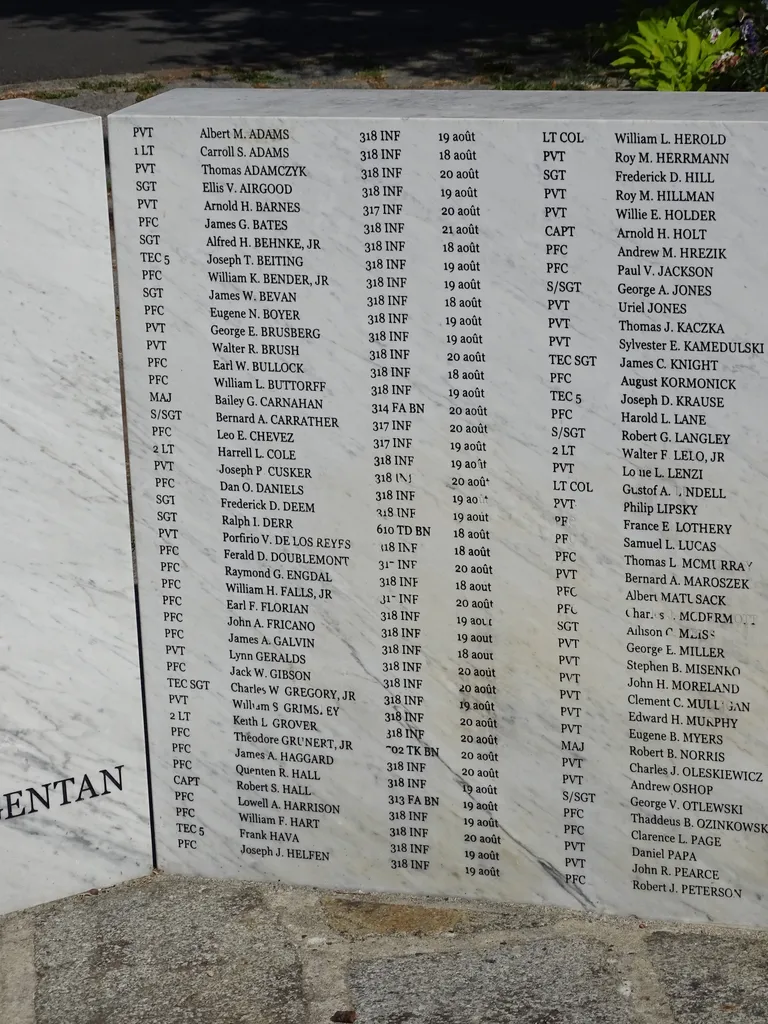 Monument 80th D.I. U.S à Argentan