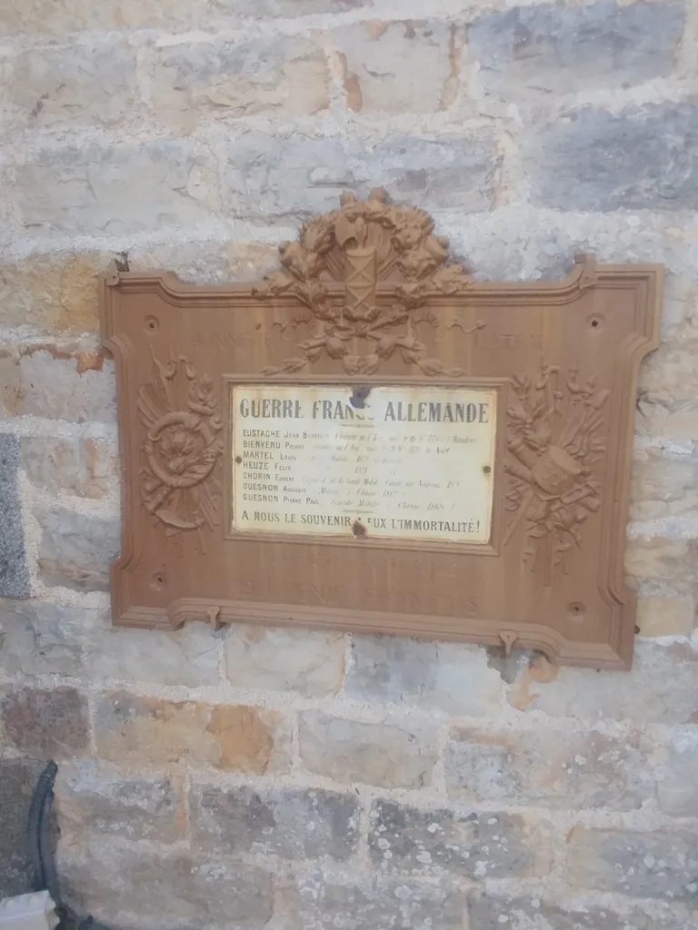 Plaque aux Morts de 1870 à Rouellé