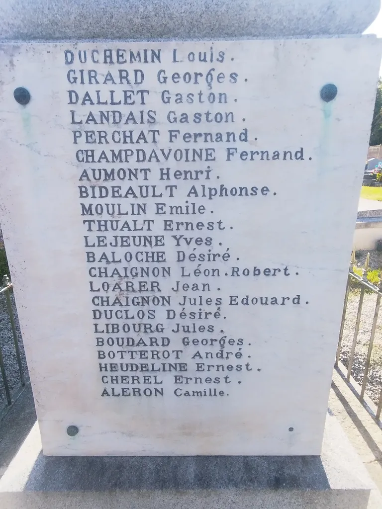 Monument aux Morts de Bourg-Saint-Léonard