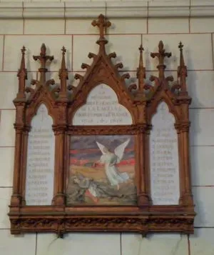 Plaque commémorative église de Lalacelle