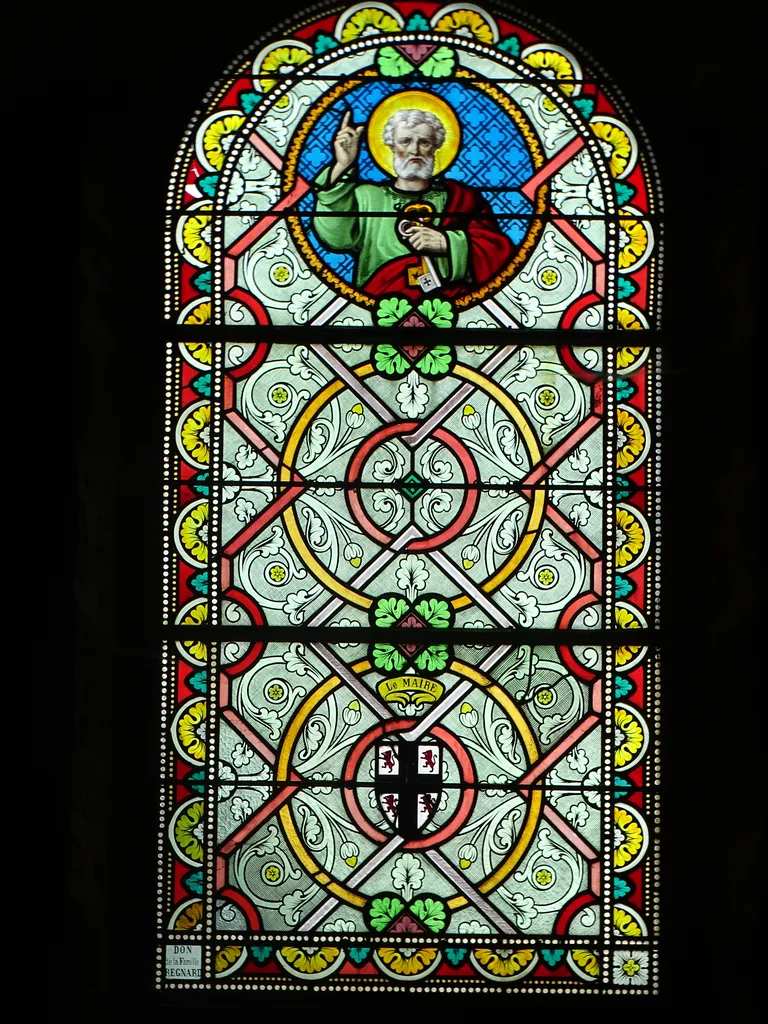 Vitrail Baie 6 dans l'Église Saint-Jean-Baptiste de Beauvain