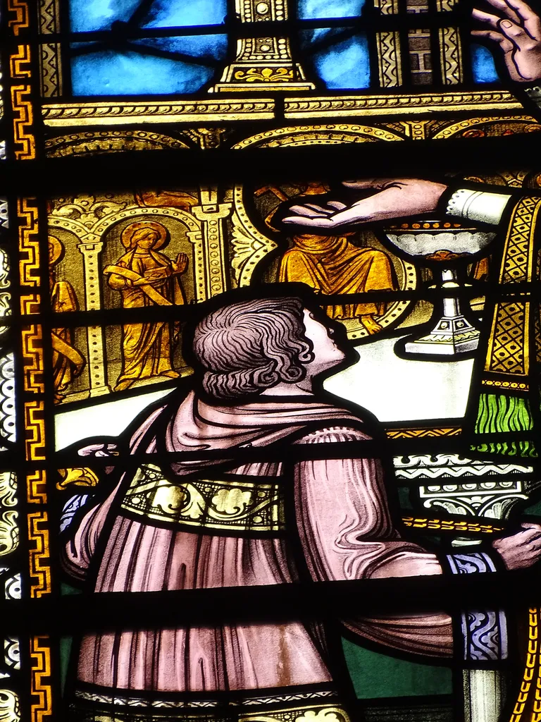 Vitrail Baie I : Saint-Martin dans l'Église Notre-Dame-de-l'Assomption à La Ferté-Macé