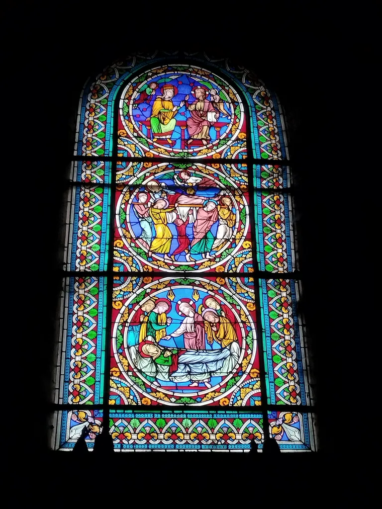 Vitrail Baie 2 dans l'Église Notre-Dame-de-l'Assomption à La Ferté-Macé
