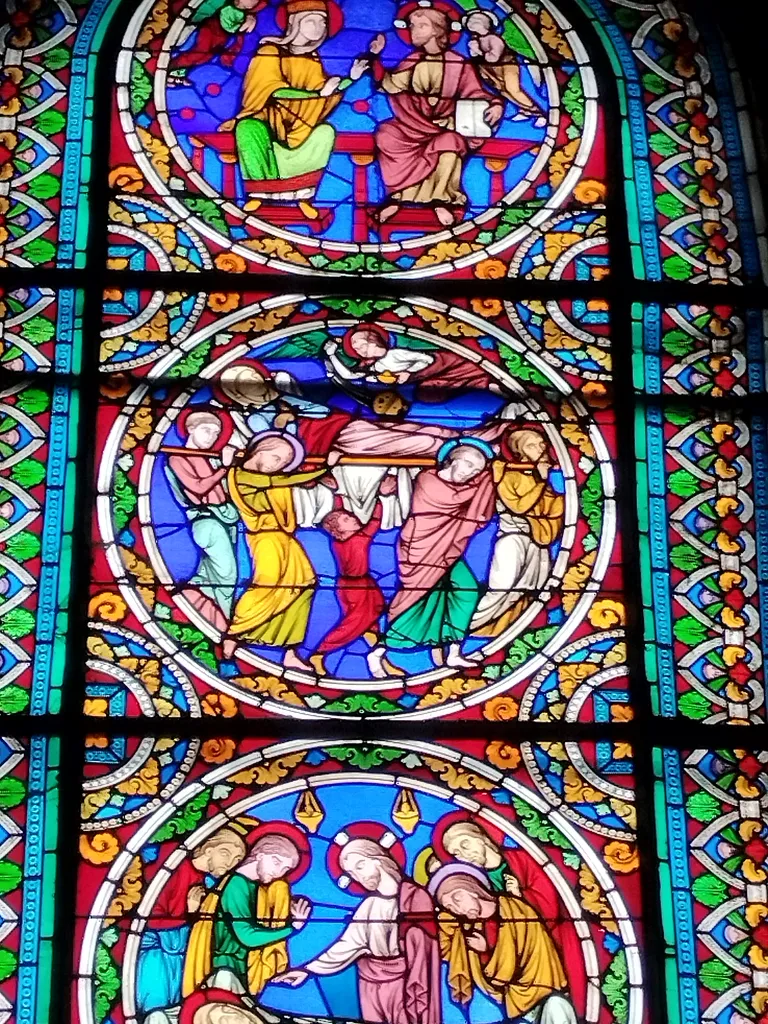 Vitrail Baie 2 dans l'Église Notre-Dame-de-l'Assomption à La Ferté-Macé