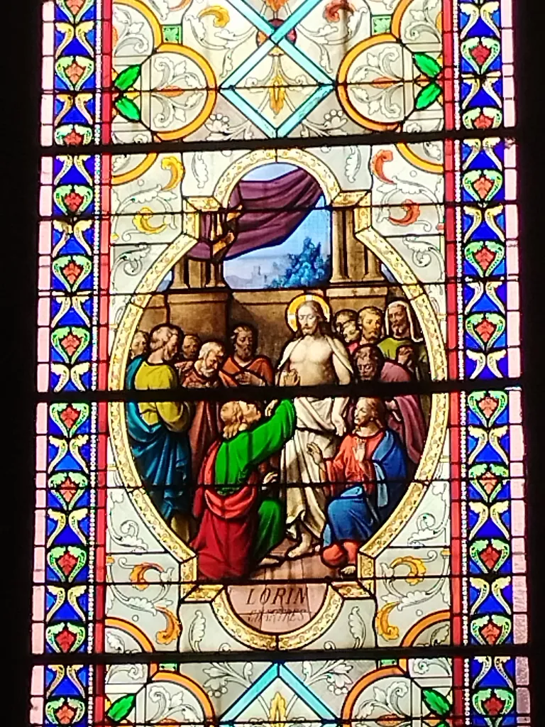 Vitrail Baie V dans l'Église Notre-Dame-de-l'Assomption à La Ferté-Macé