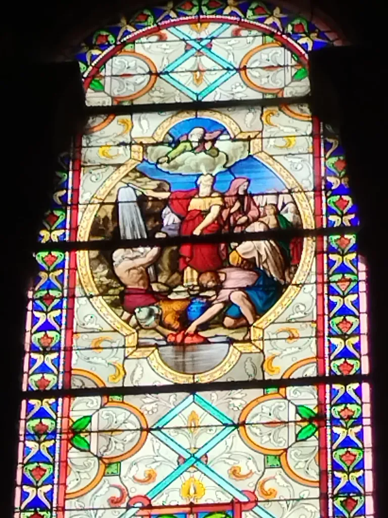 Vitrail Baie V dans l'Église Notre-Dame-de-l'Assomption à La Ferté-Macé