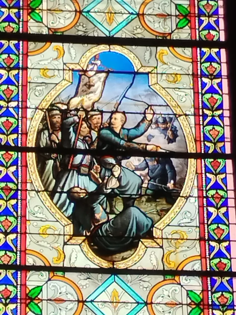 Vitrail Baie V dans l'Église Notre-Dame-de-l'Assomption à La Ferté-Macé