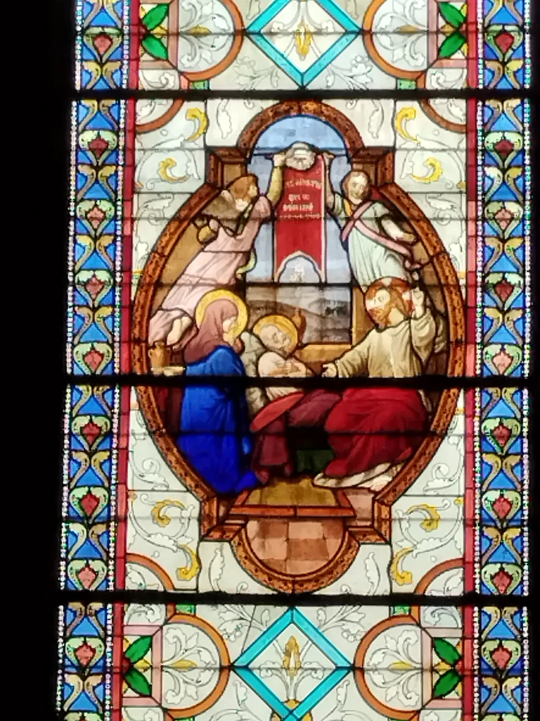 Vitrail Baie U dans l'Église Notre-Dame-de-l'Assomption à La Ferté-Macé