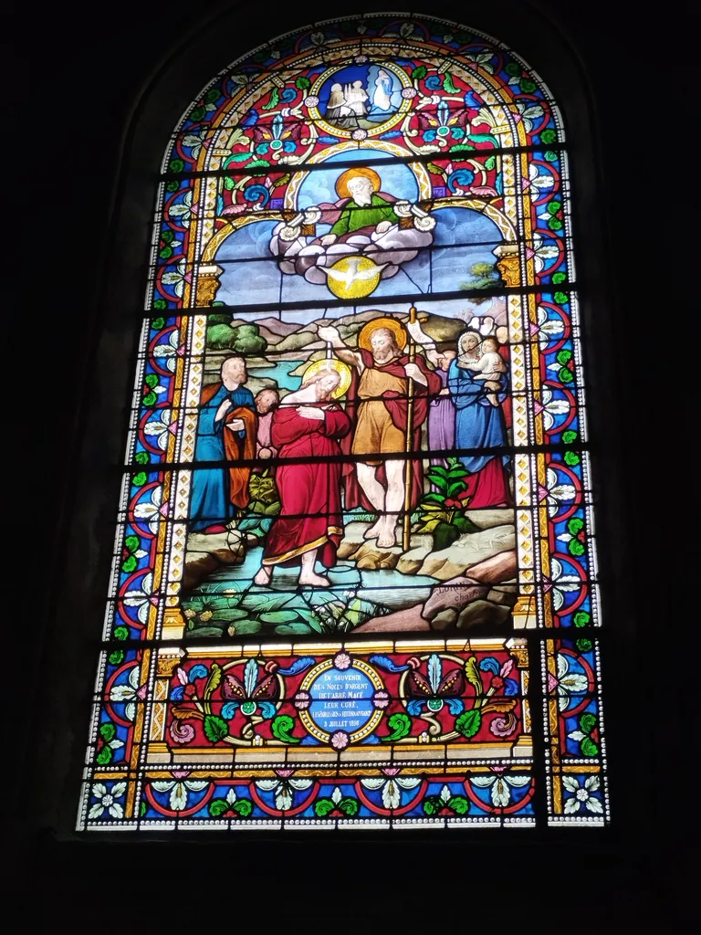 Vitrail Baie ZF dans l'Église Notre-Dame-de-l'Assomption à La Ferté-Macé