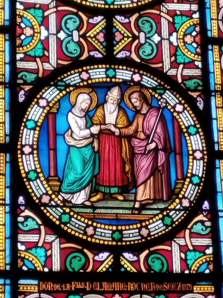 Vitrail Baie 1 dans l'Église Notre-Dame-de-l'Assomption à La Ferté-Macé