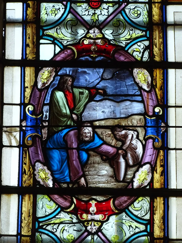 Vitrail Baie 2 dans l'Église Saint-Pierre de Dompierre