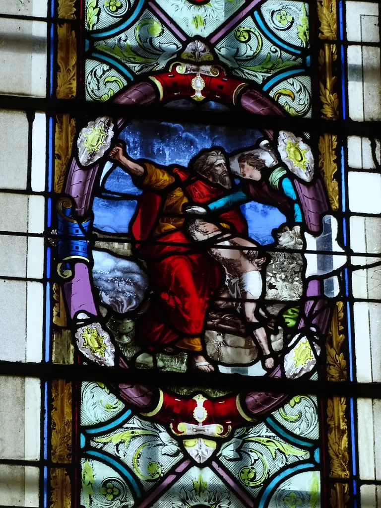 Vitrail Baie 4 dans l'Église Saint-Pierre de Dompierre