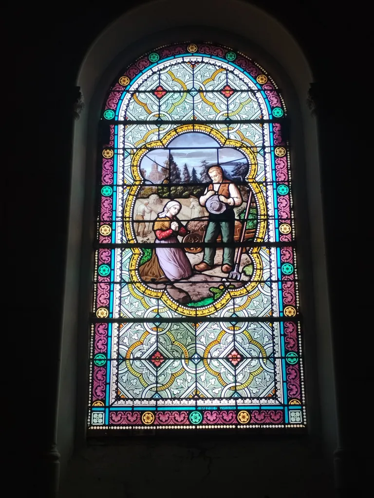 Vitrail Baie 5 dans l'Église Église Saint-Pierre Saint-Paul de Rouellé